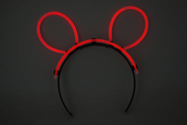 Red Glow Stick Bunny Ears- Single Retail Packs